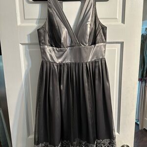 Night Way Collections Black and Silver Gown